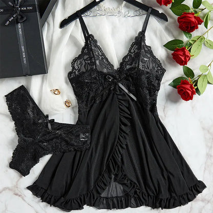 Ensemble Lingerie Femme – robe de Nuit & String