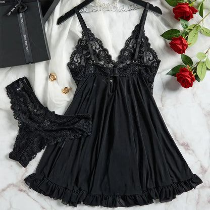 Ensemble Lingerie Femme – robe de Nuit & String